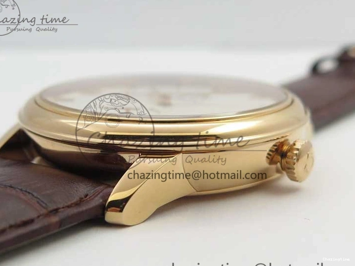 0125 De Ville Prestige Real PR RG ZF 1:1 Best Edition White Dial on Brown Leather Strap MIYOTA HighPerformance 7939